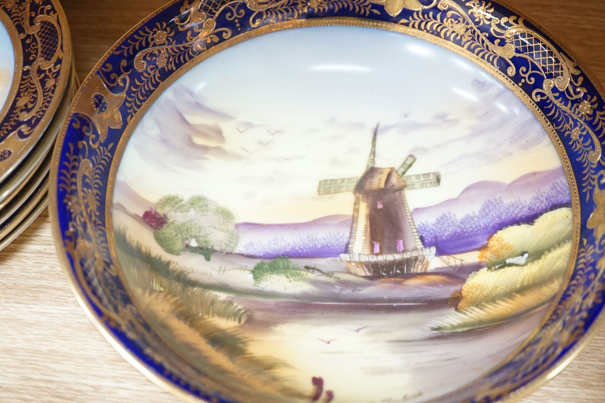 A Japanese Old Mill China/Meito tea and coffee service in Noritake style